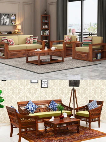 Vijaykumar Timbers and Furniture - Wooden Sofa Set